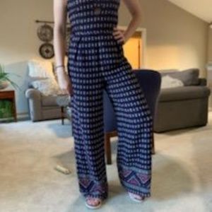 Skies Are Blue.    Small blue patterned jumpsuit